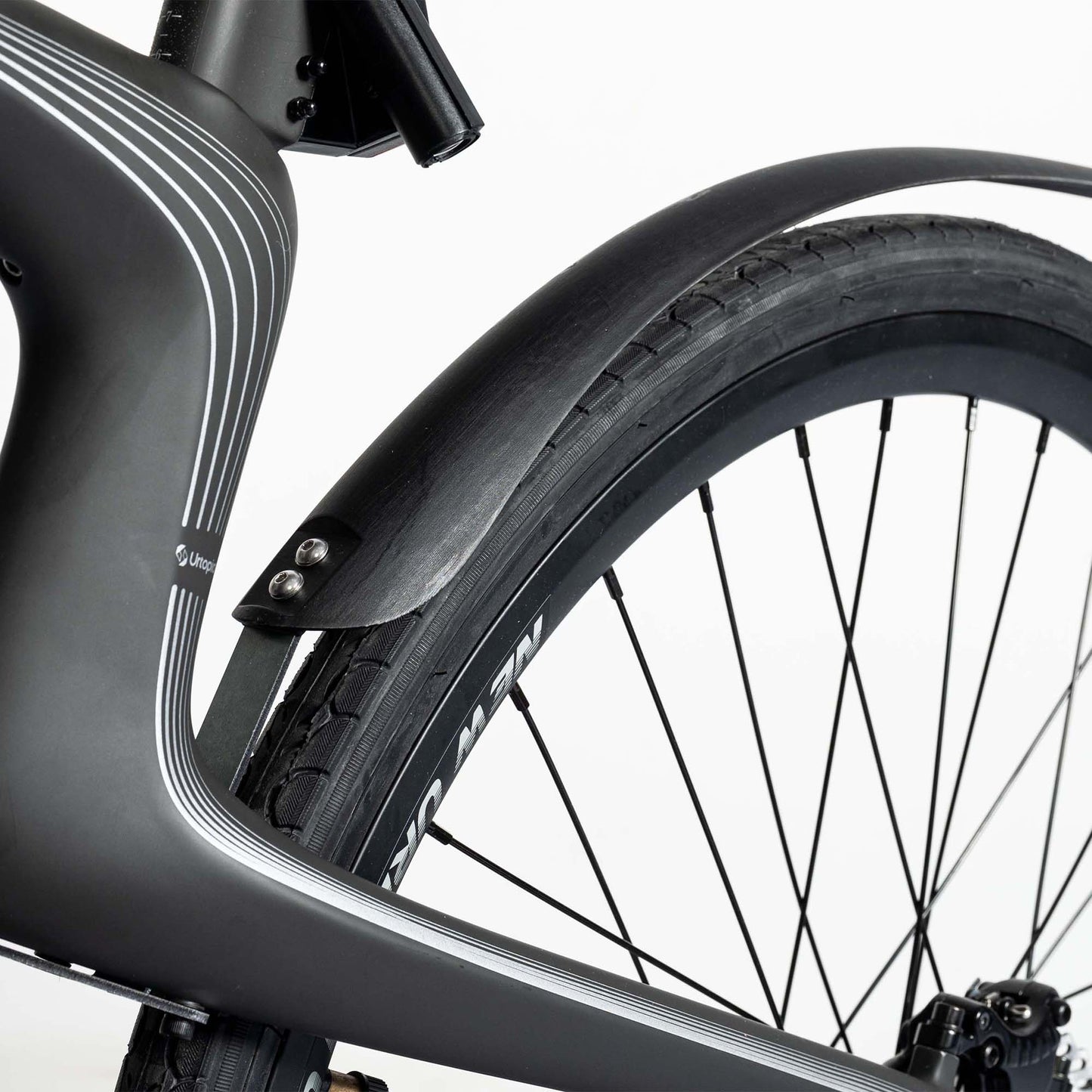 close up on the urtopia customized mudguard
