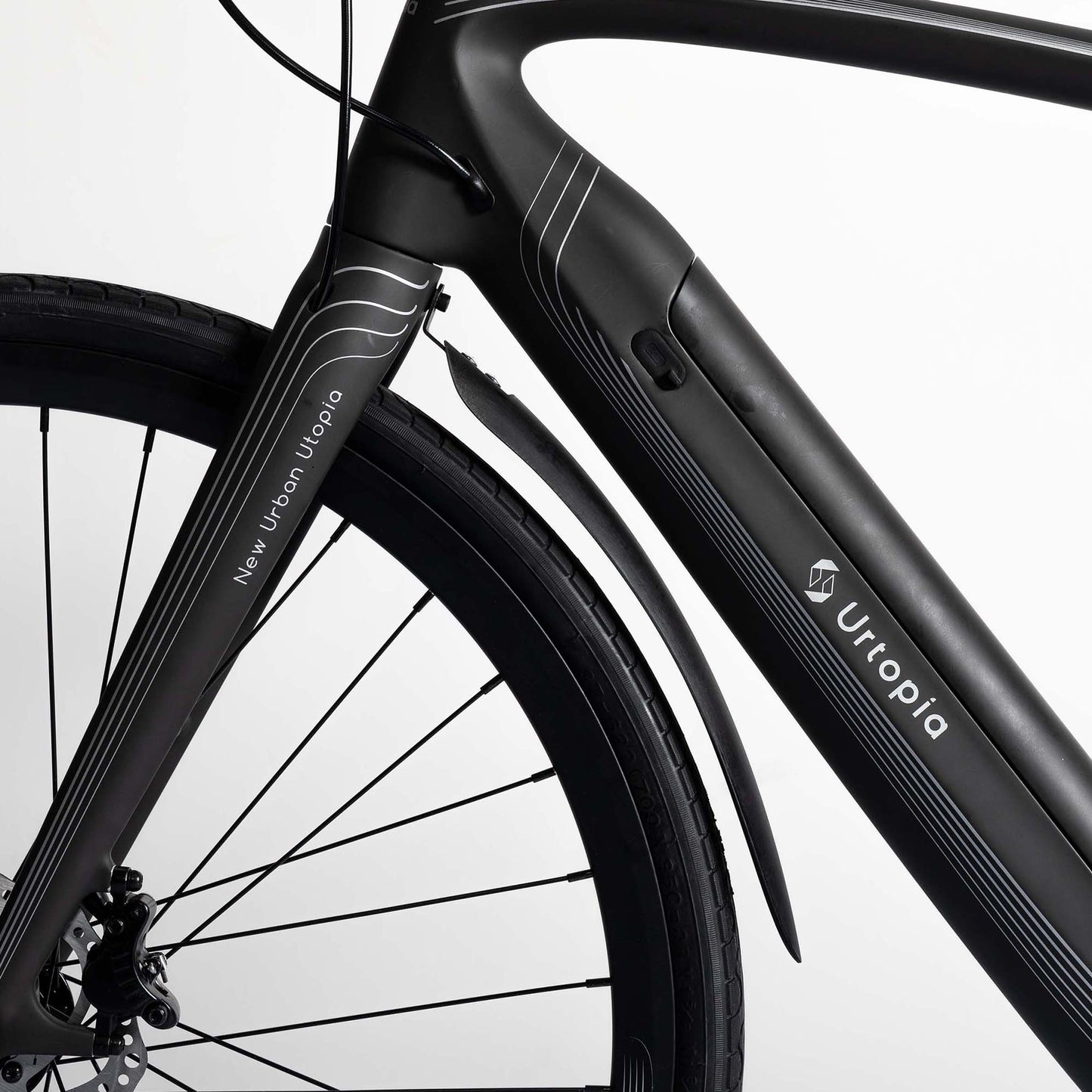 Urtopia full carbon e-bike with customized front mudguard