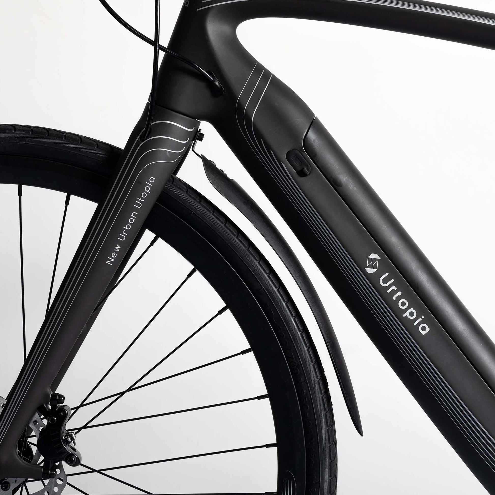 Urtopia full carbon e-bike with customized front mudguard